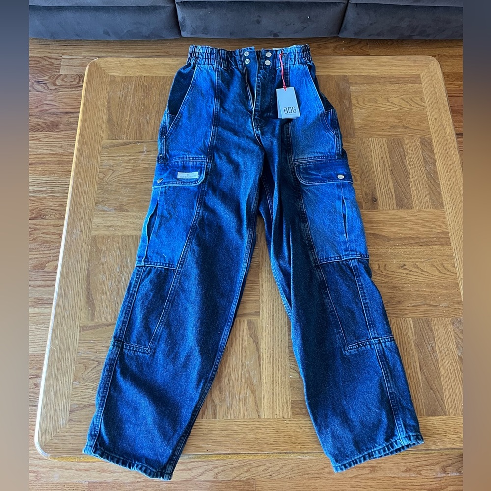 Woman denim Cargo jeans- Brand new